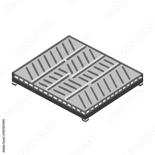  Contemporary flooring icon illustration for industrial settings