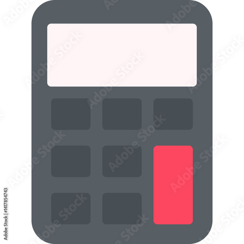 Calculator single vector illustration icon