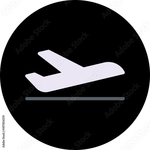 Flight single vector illustration icon