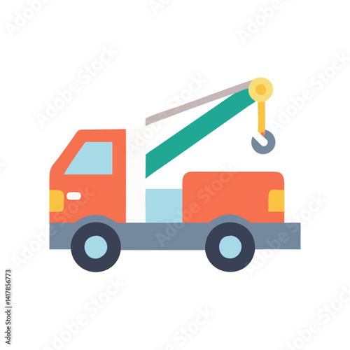  Distinctive mobile crane icon representation for various uses