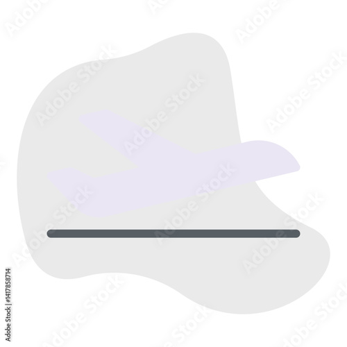 Flight single vector illustration icon