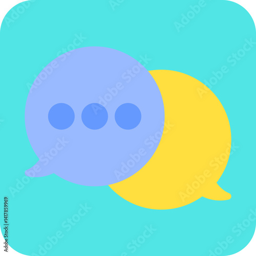 Chat single vector illustration icon