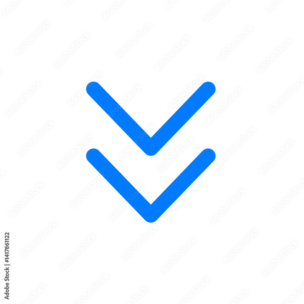 Double Chevron Down Icon Double Chevron Down Icon