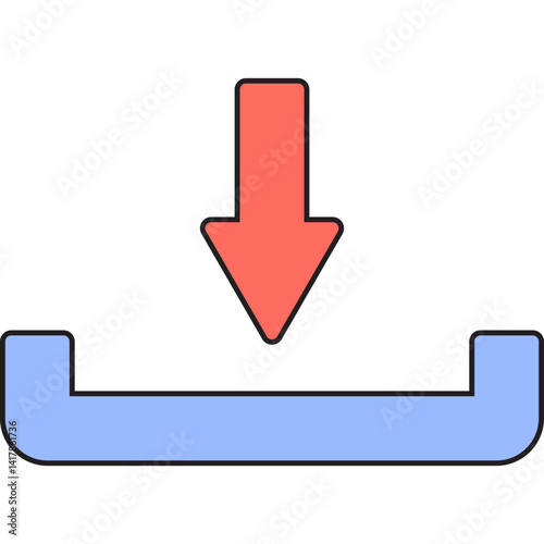 Download single vector illustration icon
