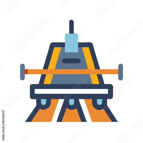  Stylish road striping machine vector illustration for builders