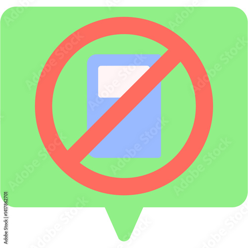 Illegal Book single vector illustration icon