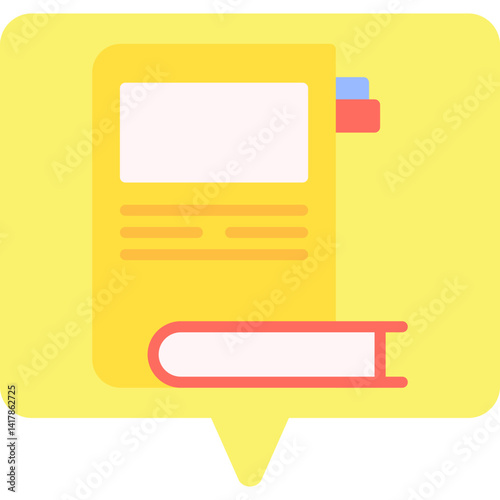 Literature single vector illustration icon