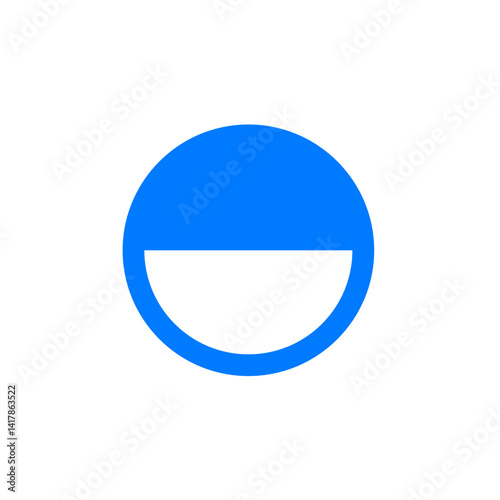 Top Half Circle Filled