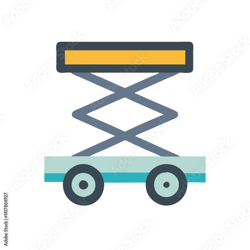  Distinctive scissor lift icon representation for versatile tasks