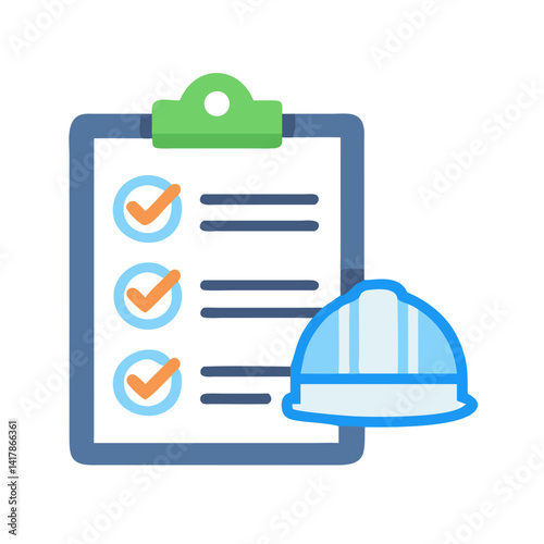  Stylish site safety checklist vector illustration for compliance