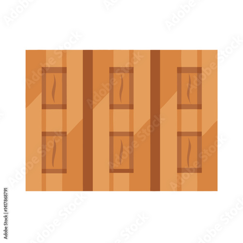  Timber Wall Panel Icon Indicating Home Design