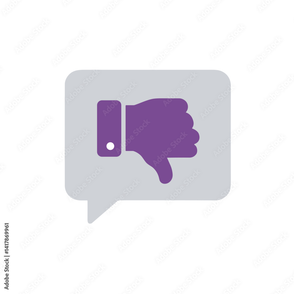 Dislike comment icon for feedback and social media platforms Dislike comment icon for feedback and social media platforms