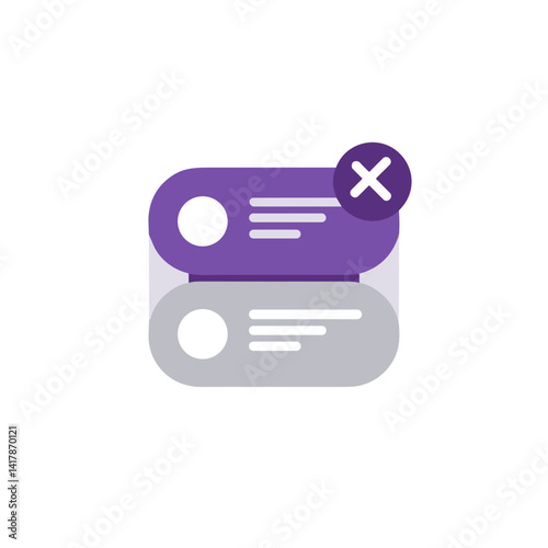 Mute notifications icon for chat apps and messaging platforms