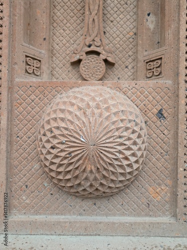 Canvas-taulu Armenian stone carving.