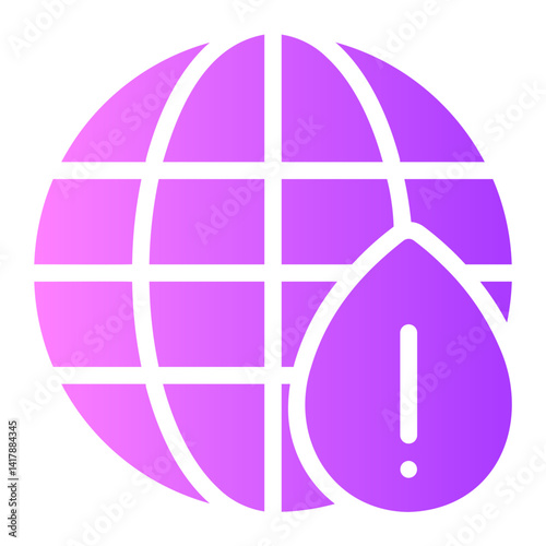 water scarcity gradient icon