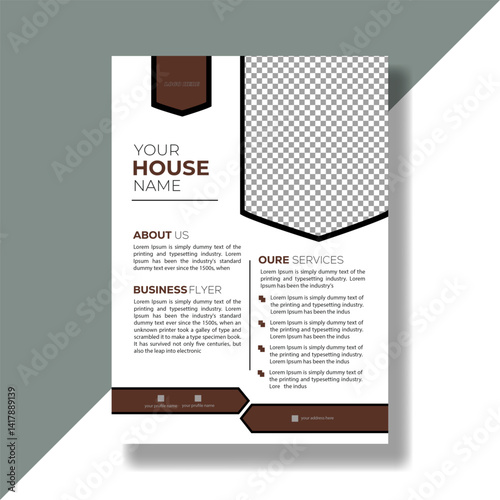 flayer design. unique colorful flayer design