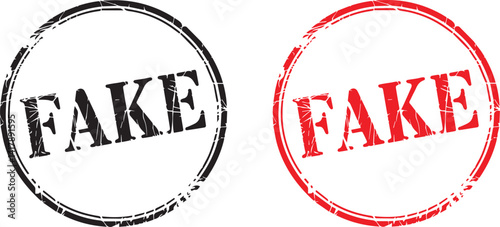 Fake stamp text vector