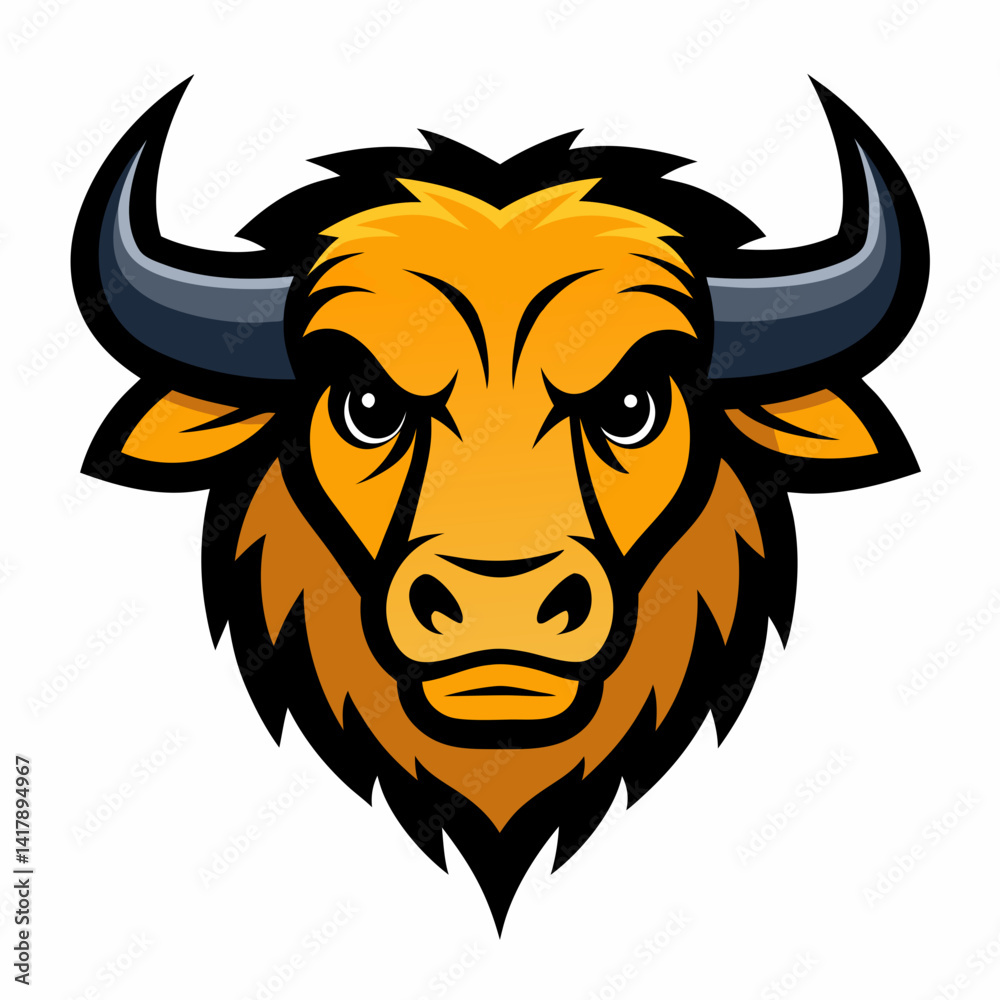 Fototapeta premium bull head vector