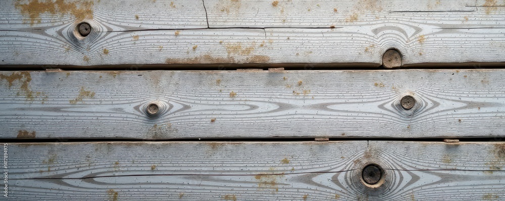 Fototapeta premium Grey, cracked, weathered wood planks, showing age and texture, background texture, old wood