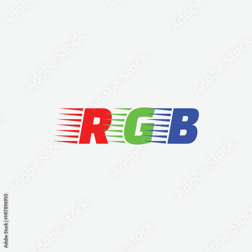 213 alphabet word letter educational logo R G B color
