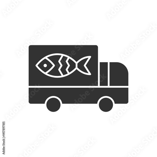 Fish Delivery Track Icon