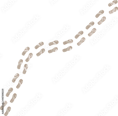 shoe traces footsteps trace trail vector