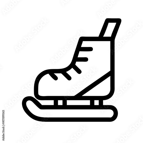 Ice Hockey Skate with Blade Icon Design