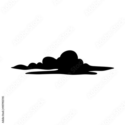 Clouds silhouette icon design