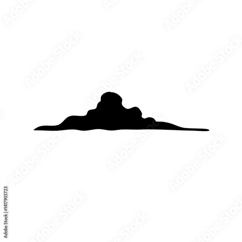 Clouds silhouette icon design