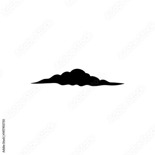 Clouds silhouette icon design