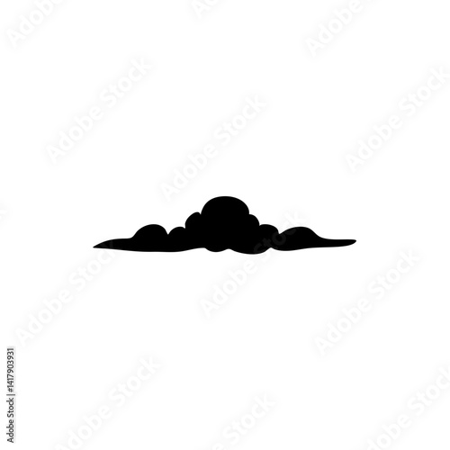Clouds silhouette icon design