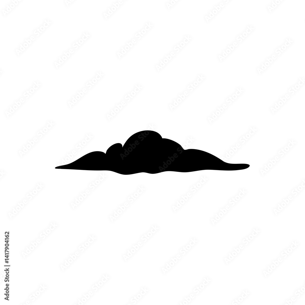 Clouds silhouette icon design Clouds silhouette icon design