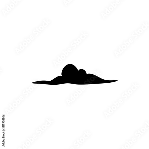 Clouds silhouette icon design