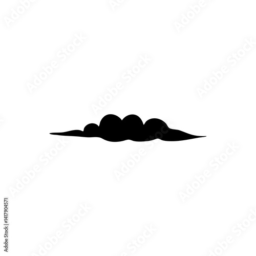 Clouds silhouette icon design