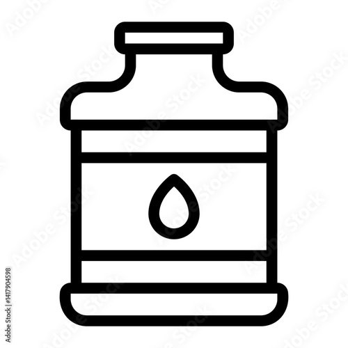 water gallon line icon