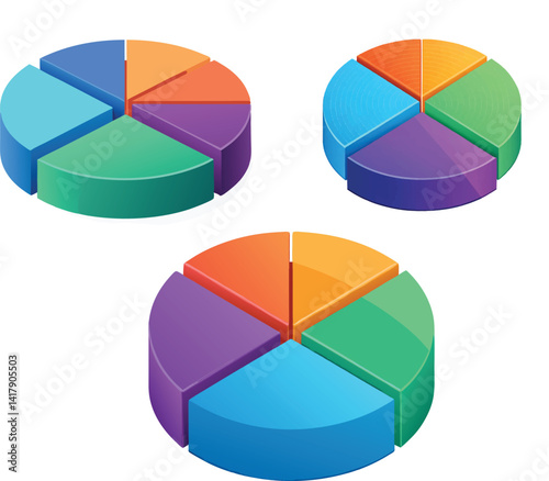 colorful diagram vector image