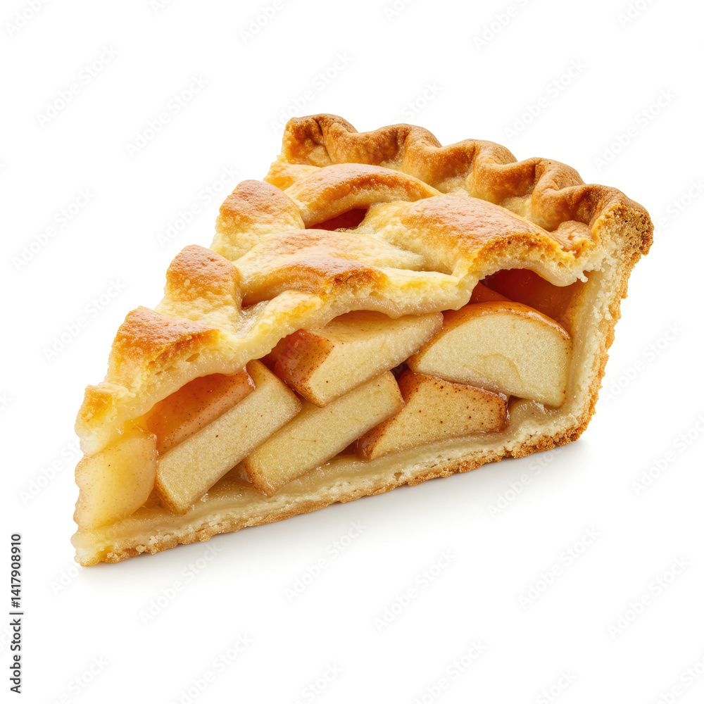 apple pie isolated on white apple pie isolated on white