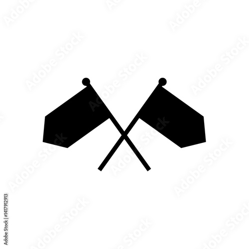 Crossed flags icon
