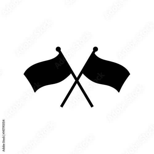 Crossed flags icon