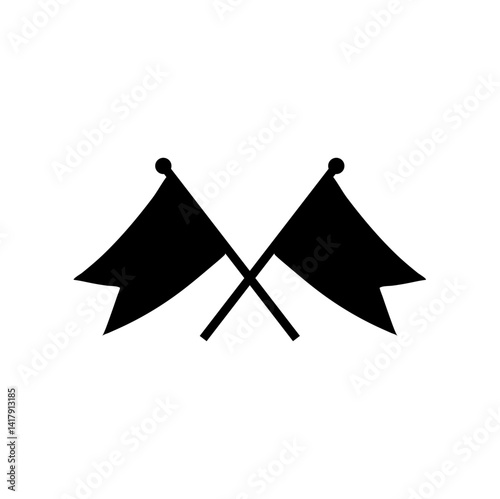 Crossed flags icon