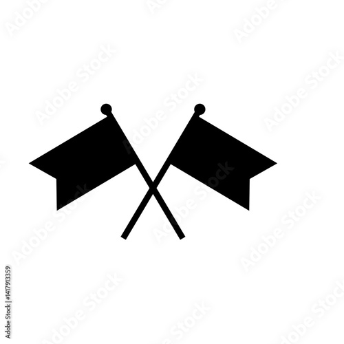 Crossed flags icon