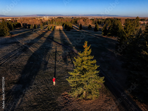Morning light in the Laramie Valley; Laramie, Wyoming 