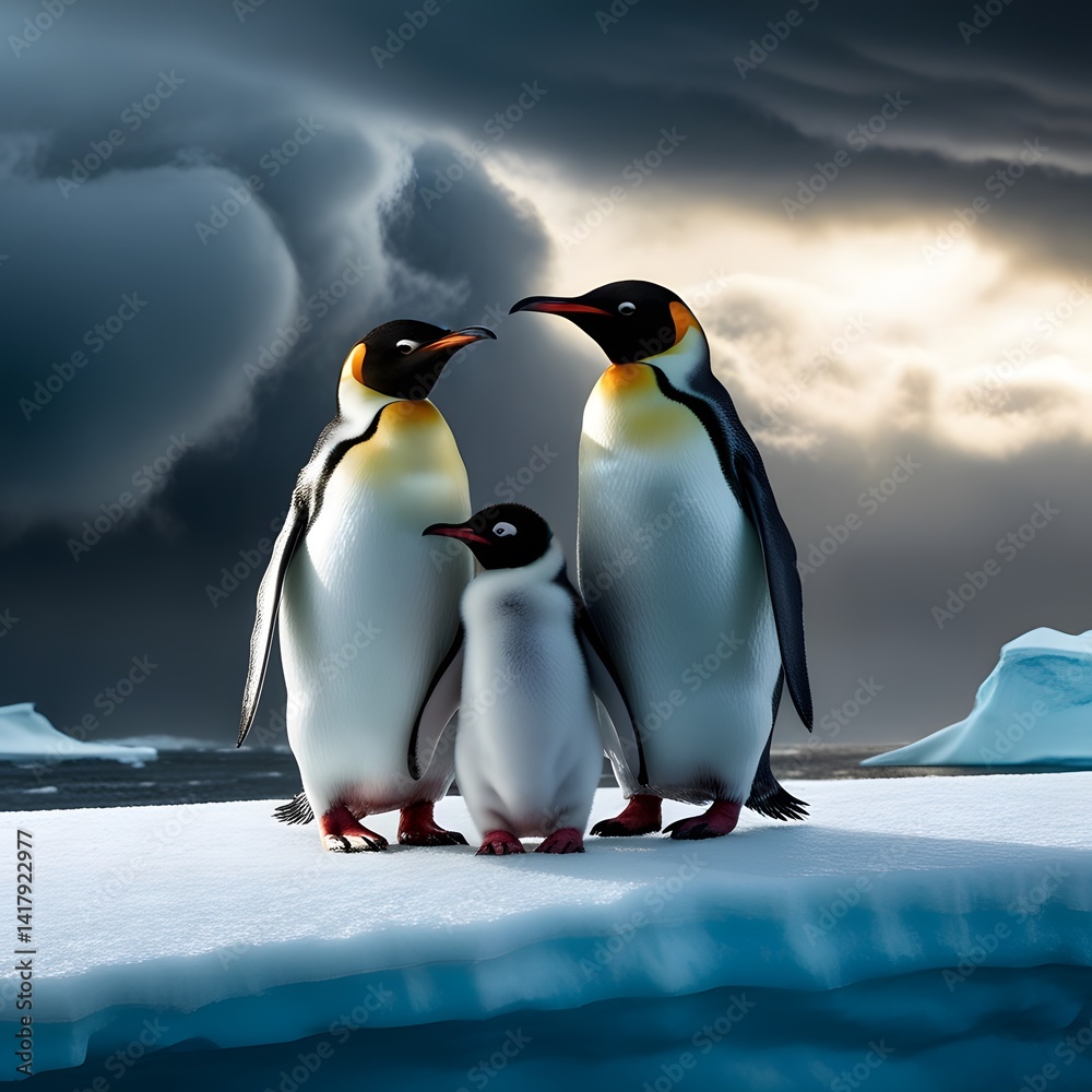 Obraz premium penguin on the ice