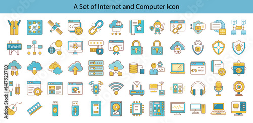 Set of Internet and Computer Icons