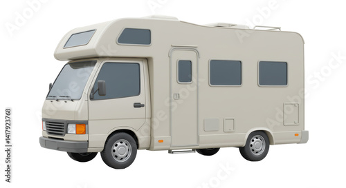 Isolated Camper Van Mobile Home Vehicle