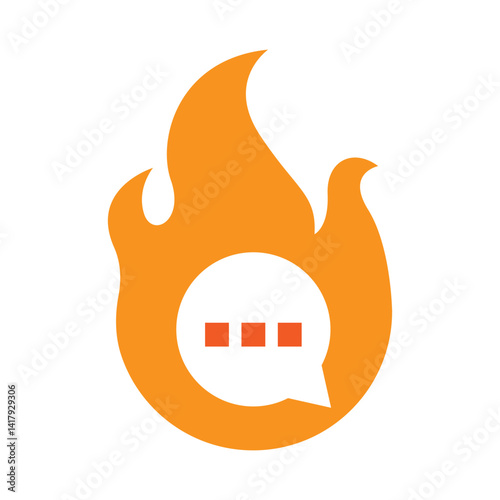 Bubble chat logo design