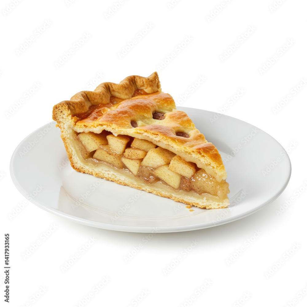 apple pie isolated on white apple pie isolated on white