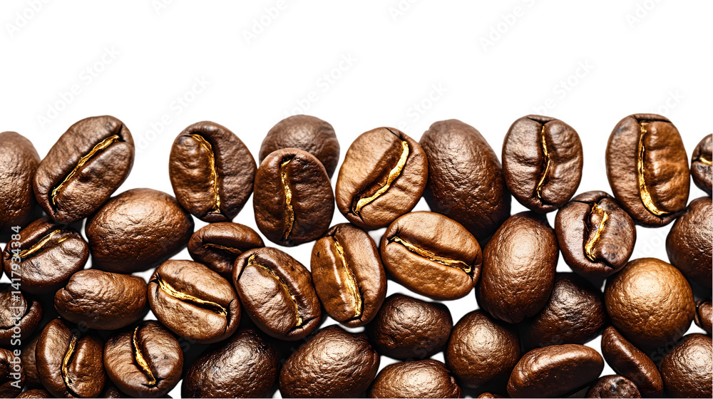 Fototapeta premium Roasted Coffee Beans Closeup. (4)