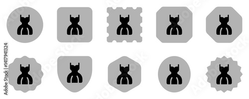 Editable wedding dress vector icon. Wedding, valentine, love, celebration. Part of a big icon set family. Perfect for web and app interfaces, presentations, infographics, etc