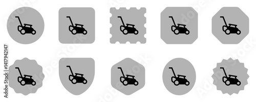 Editable landmower vector icon. Gardening, landscaping, horticulture. Part of a big icon set family. Perfect for web and app interfaces, presentations, infographics, etc